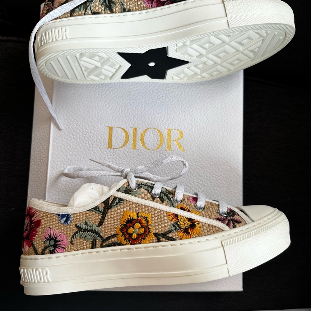 Dior Walk’N’Dior Petit Fleurs Designer UNWORN Sneakers